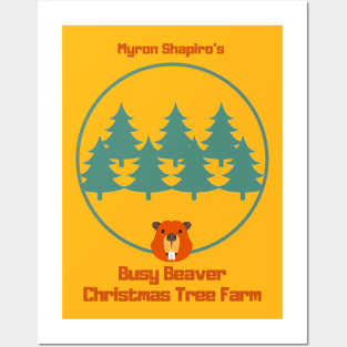 Myron Shapiro's Busy Beaver Christmas Tree Farm Posters and Art